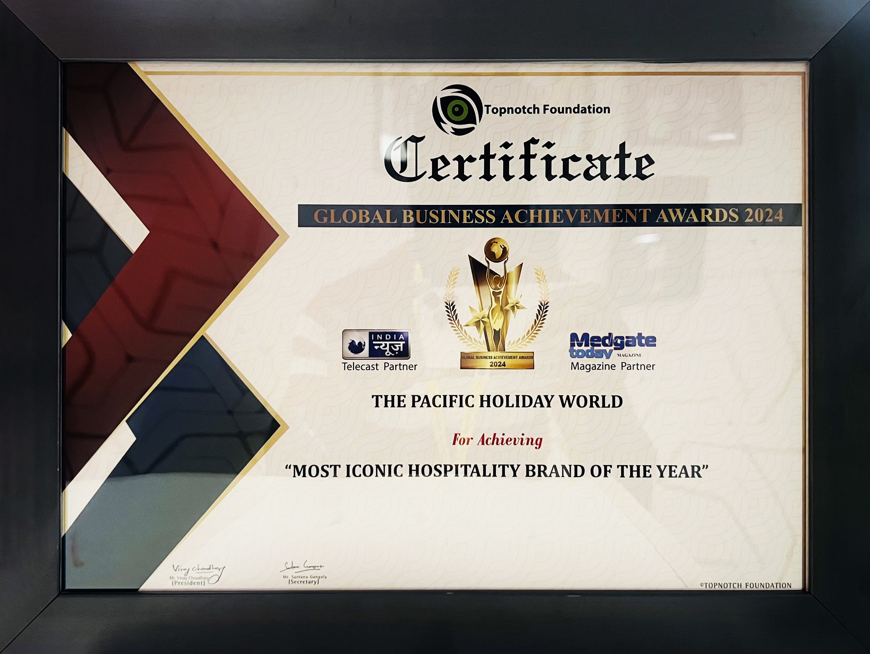 the-most-iconic-hospitality-brand-of-the-year-certificate