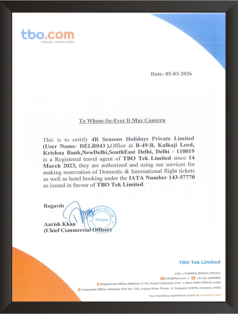 TBO-certificate